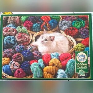 Cobble Hill 1000 Piece Puzzle - Cat and Yarn